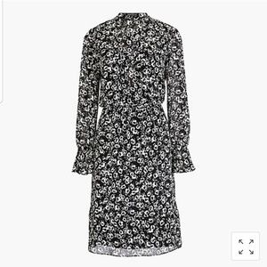 Petite J.Crew Mercantile drapey tie-front dress